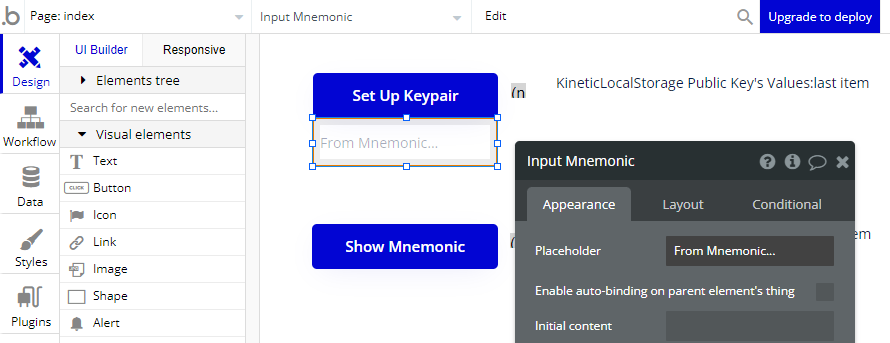 Setup Keypair From Mnemonic